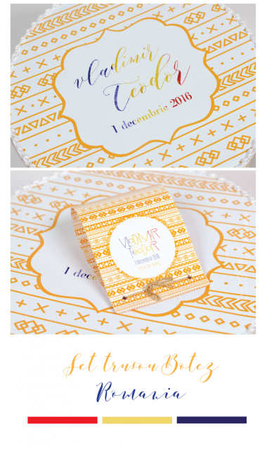 Trusou de botez brodat ideal pentru 1 Decembrie Romania,  Traditie romaneasca 4